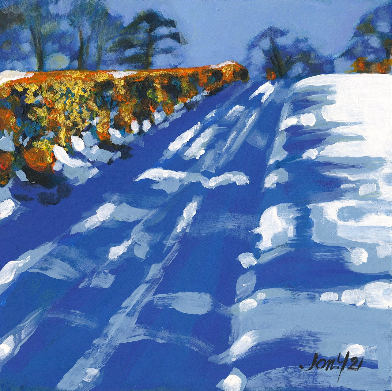 Elbridge Hedge in Snow II*