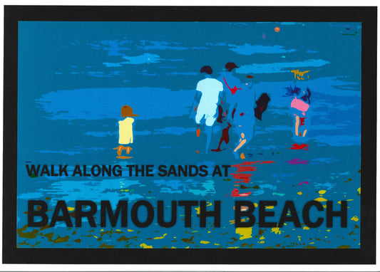 Walk along the Sands at Barmouth Beach T